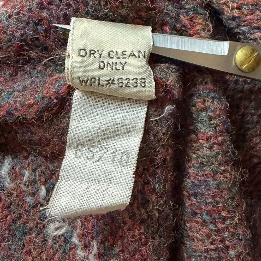 Lord Jeff Vintage Shetland Wool Argyle Sweater Size M Made in Ireland